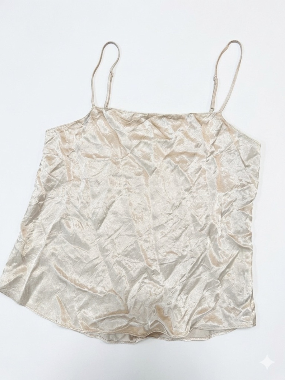 Aritzia Babaton Women’s Champagne Acetate/Satin Cami Top Size XXS